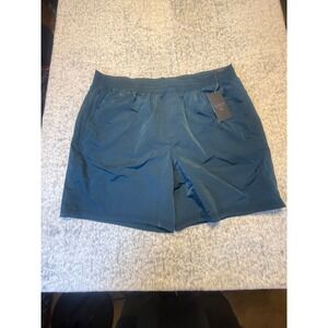 VRST Mens XXL 7 All-In-Short Teal Twilight Shine Water Repel Zippered Pocket NWT